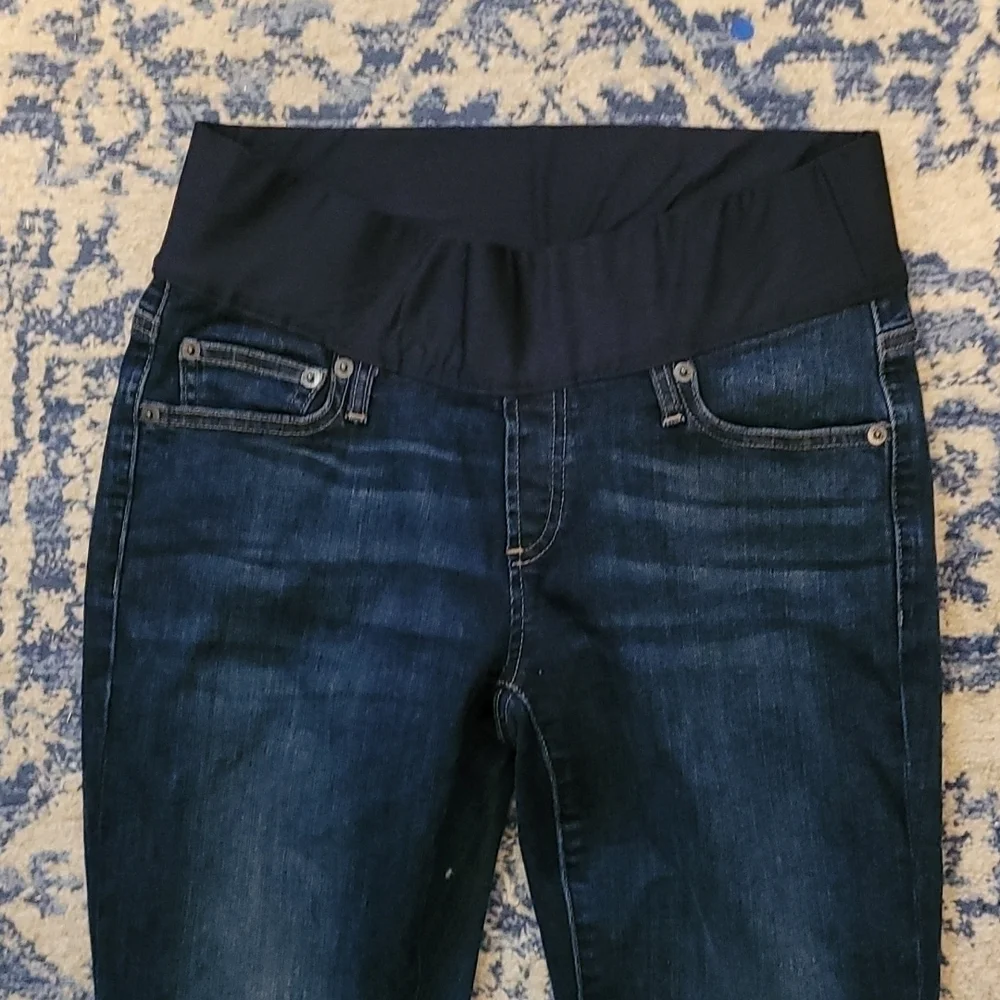 Gap sz 6 maternity jeans WJ97 - Picture 2 of 5
